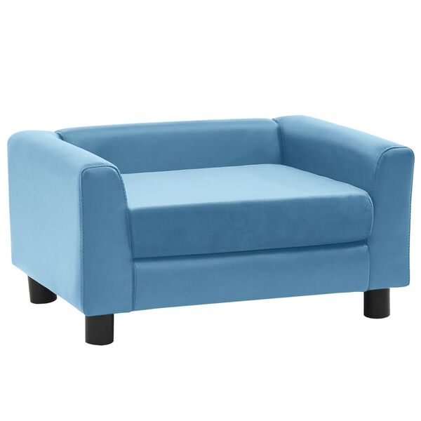 vidaXL Sofa za pse s jastukom tirkizna 60x43x30 cm pli&scaron; i umjetna koža