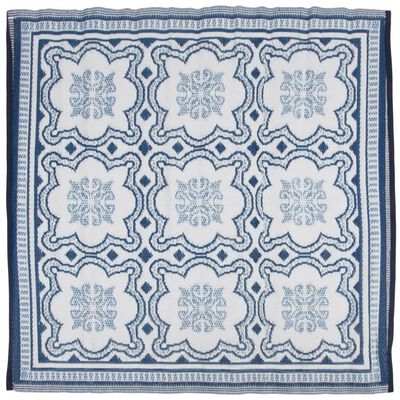Esschert Design vanjski tepih 151,5 cm plavo-bijeli OC23