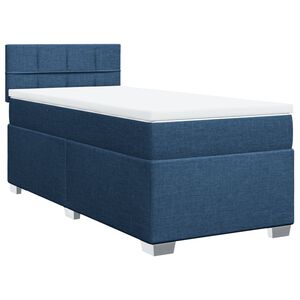 vidaXL Krevet s oprugama i madracem plavi 80x200 cm od tkanine