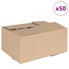 vidaXL Preklopna kutija 50 pcs Prirodna 30 x 21,5 x 14 cm Karton