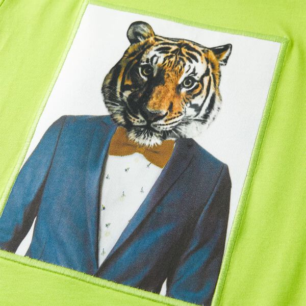 Dječja majica kratkih rukava boja limete 140