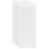 vidaXL Vrata za ormarić re&scaron;etkasta 4 kom bijela 99,3x39,4 cm borovina