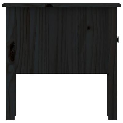 vidaXL Bočni stolići 2 kom crni 50x50x49 cm od masivne borovine