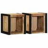 vidaXL Noćni ormarići 2 kom 40x35x40 cm Puno grubo drvo Mango