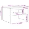 vidaXL Kava Stol Dimljeni hrast 60 x 50 x 40 cm Konstruirano drvo