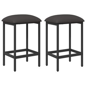 vidaXL Barska stolica 2 kom. Tamnosiva 40 x 32 x 64 cm