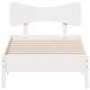 vidaXL Okvir kreveta bez madraca bijeli 75 x 190 cm masivna borovina