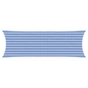 vidaXL Jedrilica za sunčevu sjenu Plava i bijela 2 x 6 m HDPE