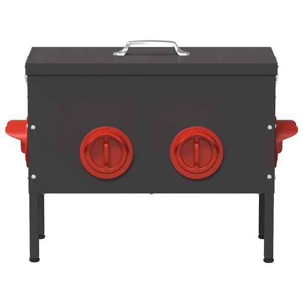 vidaXL Hranilica za piliće Crna 41,5 x 20,5 x 33 cm