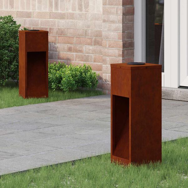 vidaXL Solarna LED svjetiljka za stazu 2 pcs Bronzana