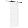 vidaXL Klizna vrata ORKDAL 83 x 211 cm Konstruirano drvo Bijela i crna