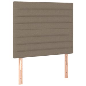 vidaXL Uzglavlje boje taupe 80x5x118/128 cm tkanina