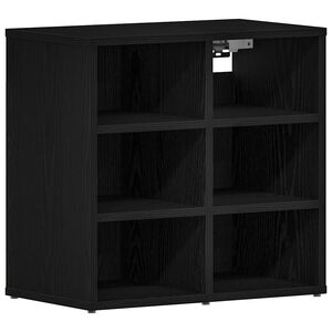 vidaXL Ormar za cipele Crni hrast 52 x 30 x 50,5 cm Konstruirano drvo