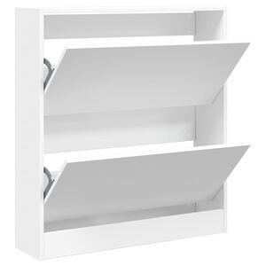vidaXL Ormarić za cipele bijeli 80x21x87,5 cm od konstruiranog drva