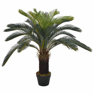 vidaXL Umjetna cikas palma s posudom zelena 90 cm