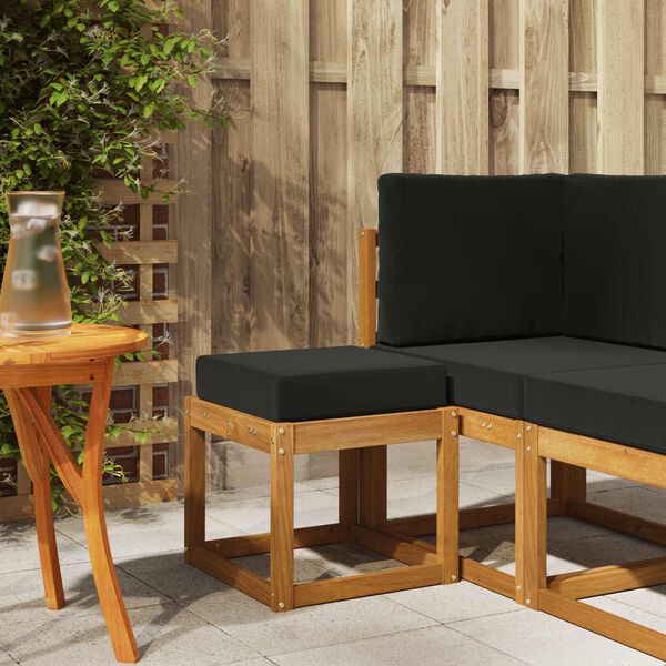 vidaXL Vanjska Stolica Klupa Čvrsto drvo akacije Prirodna