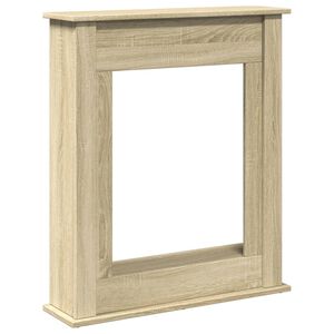 vidaXL Okvir za kamin boja hrasta 75x20x87,5 cm od konstruiranog drva