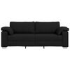 vidaXL Sofa Crna 219 x 77 x 82 cm tkanina