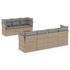 vidaXL 8-dijelni set vrtnih sofa od poliratana s jastucima bež