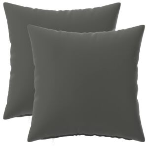 vidaXL Presvlaka za jastuk 2 pcs HEERLEN Antracit 30 x 30 cm Poliester
