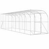 vidaXL Kavez za piletinu uz zid Srebrna 600 x 150 x 215 cm