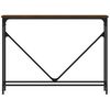 vidaXL Konzolni stol boja hrasta 102 x 22,5 x 75 cm konstruirano drvo