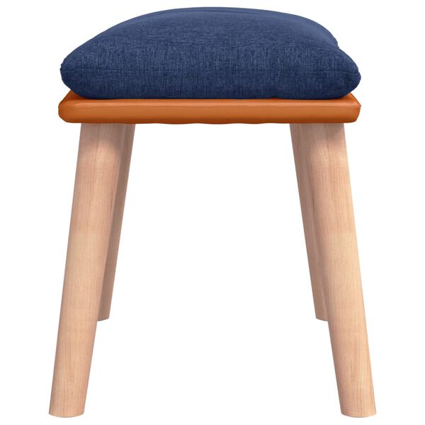 vidaXL Tabure plavi 45x29,5x35 cm od tkanine i umjetne kože