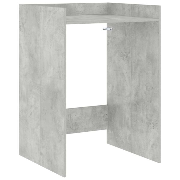 vidaXL Ormar za perilicu rublja s pohranom Beton 67,5 x 62 x 97 cm