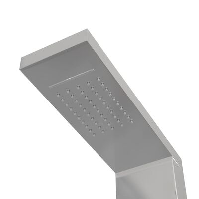 vidaXL Panel za tuširanje od nehrđajućeg čelika četvrtasti