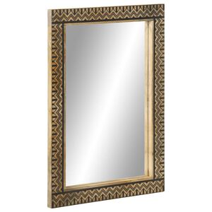 vidaXL Kupaonsko ogledalo 50 x 70 cm masivno drvo manga i staklo