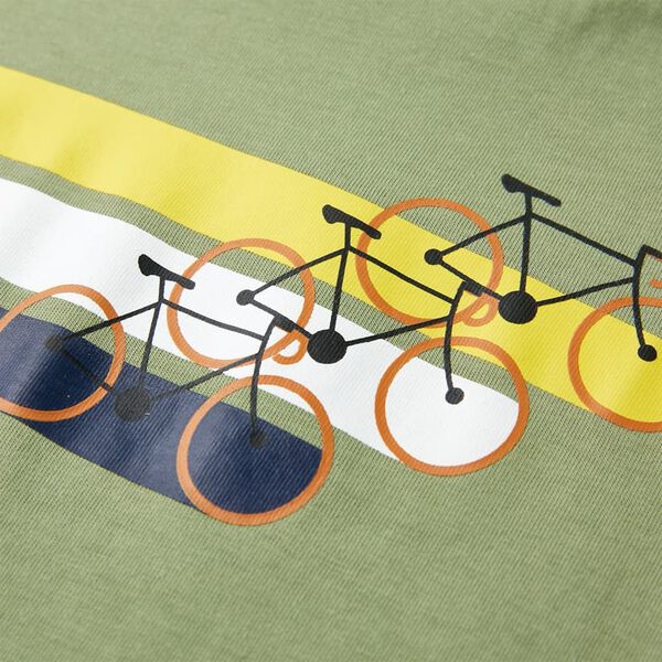 Dječja majica kratkih rukava svijetla kaki 92