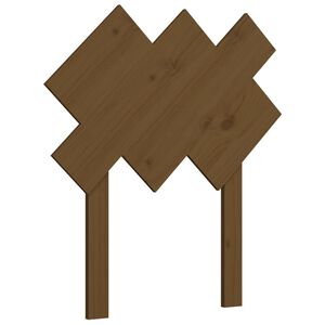vidaXL Uzglavlje za krevet boja meda 72,5x3x81 cm masivna borovina