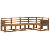 vidaXL Set vanjskih sofa 5 pcs Prirodna Čvrsto drvo akacije