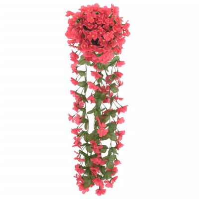 vidaXL Vijenci od umjetnog cvijeća 3 kom boja ruža 85 cm