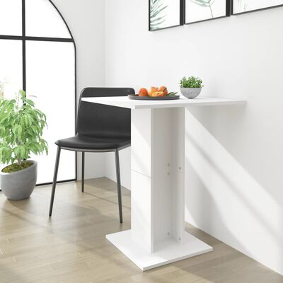 vidaXL Bistro stol bijeli 60 x 60 x 75 cm od konstruiranog drva