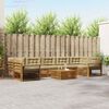 vidaXL Set vanjskih sofa s jastukom 8 pcs Prirodna i bež