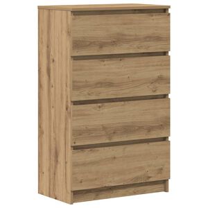 vidaXL Komoda Artisan hrast 60x35x98,5 cm izrađeno drvo