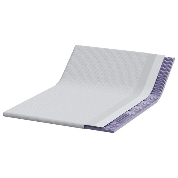 vidaXL Nadmadrac Bijelo 140 x 200 cm Jakard tkanina