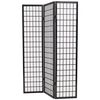 vidaXL Sklopiva sobna pregrada s 3 panela u japanskom stilu 120x170 cm crna