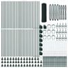 vidaXL Stup za ogradu Zelena 100 x 1 m (25 mm mreža) Čelik i PVC