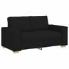 vidaXL Sofa 3 pcs Crna 220 x 80 x 84 cm Platnasta tkanina