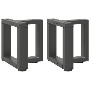 vidaXL Noge za klub stolić T-oblika 2 kom antracit 30x25x(30-31) cm čelik