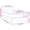 vidaXL Box spring krevet s madracem tamnozeleni 100x200 cm bar&scaron;unasti
