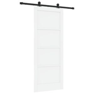 vidaXL Klizna vrata ORKDAL Bijela 83 x 202 cm Masivna borovina