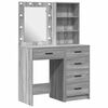 vidaXL Toaletni stol 2 kom. Siva 50 x 41 x 135 cm Konstruirano drvo