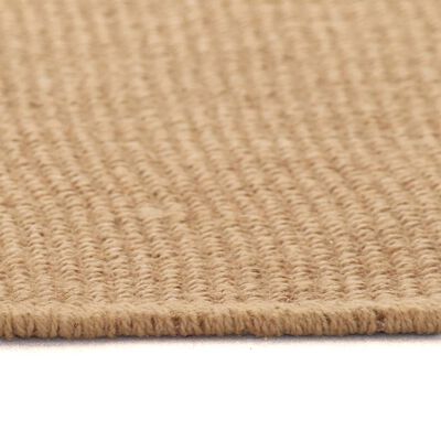 vidaXL Ukrasni tepih od jute s podlogom od lateksa 70x130 cm prirodni