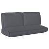 vidaXL Set jastučića Oxford tkanina Antracit 120 x 50 x 52 cm