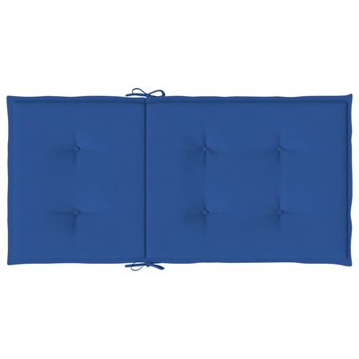 vidaXL Jastuci za vrtne stolice 4 kom plavi 100 x 50 x 3 cm od tkanine