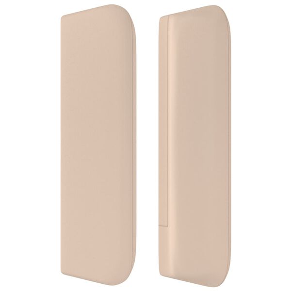 vidaXL Uzglavlje s u&scaron;ima boja cappuccina 93x16x78/88 cm umjetna koža