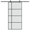 vidaXL Klizna vrata s priborom 102,5x205 cm od stakla ESG i aluminija